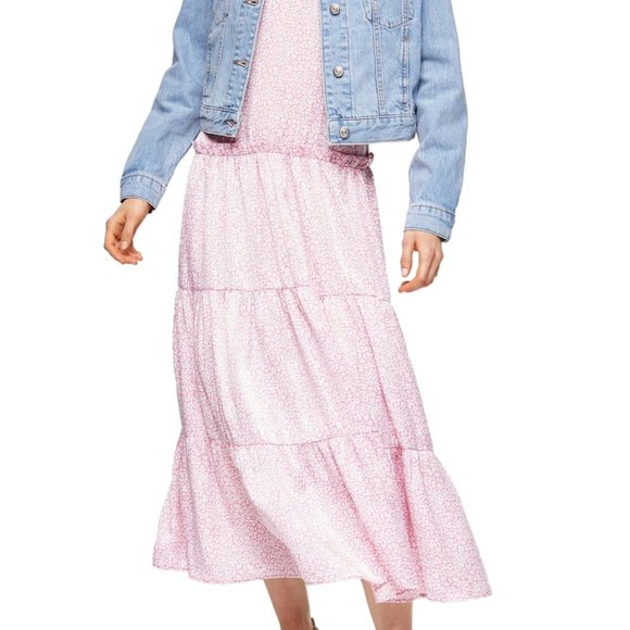 NWT TOPSHOP Bohemian Pink Dress Size 4 and Size 8 - Picture 6 of 8